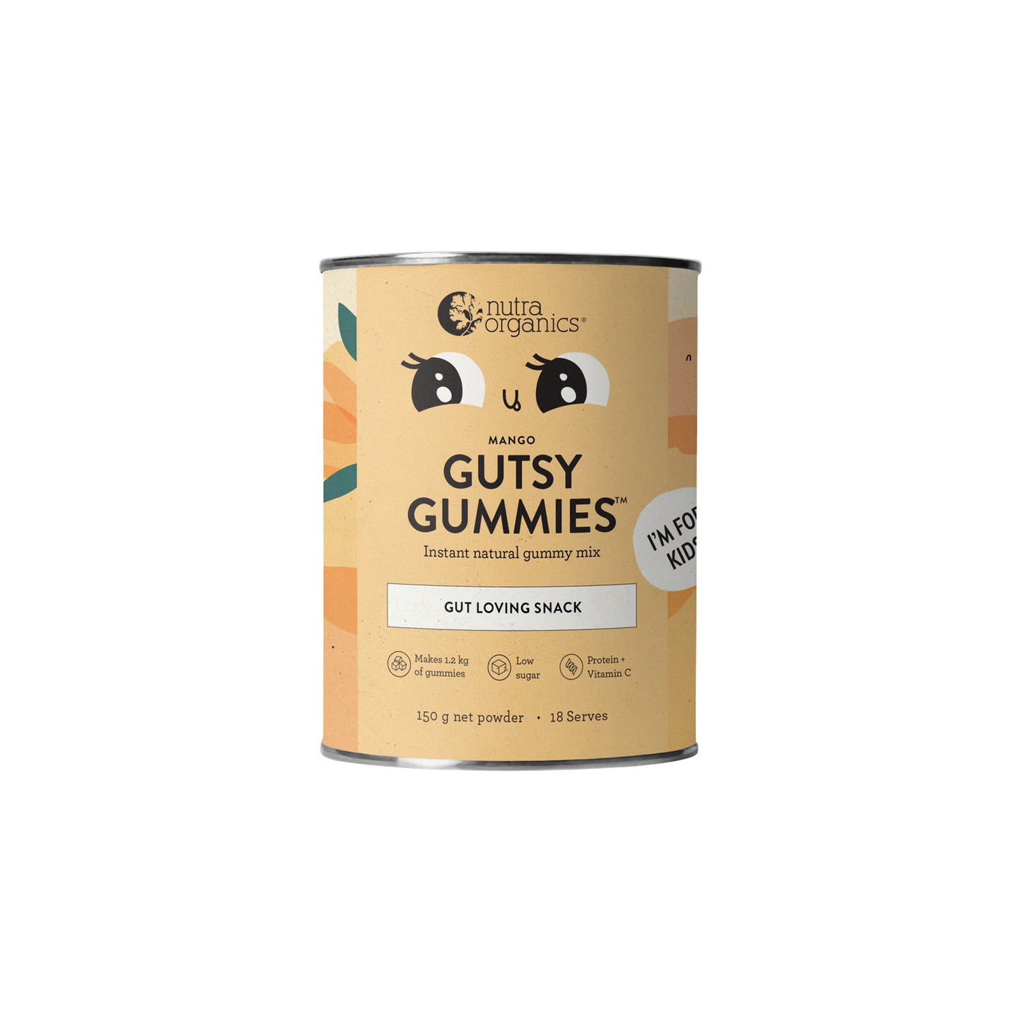 Nutra Organics Gutsy Gummies Mango 150g