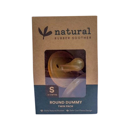 Natural Rubber Soother Small Round 0-3 Months