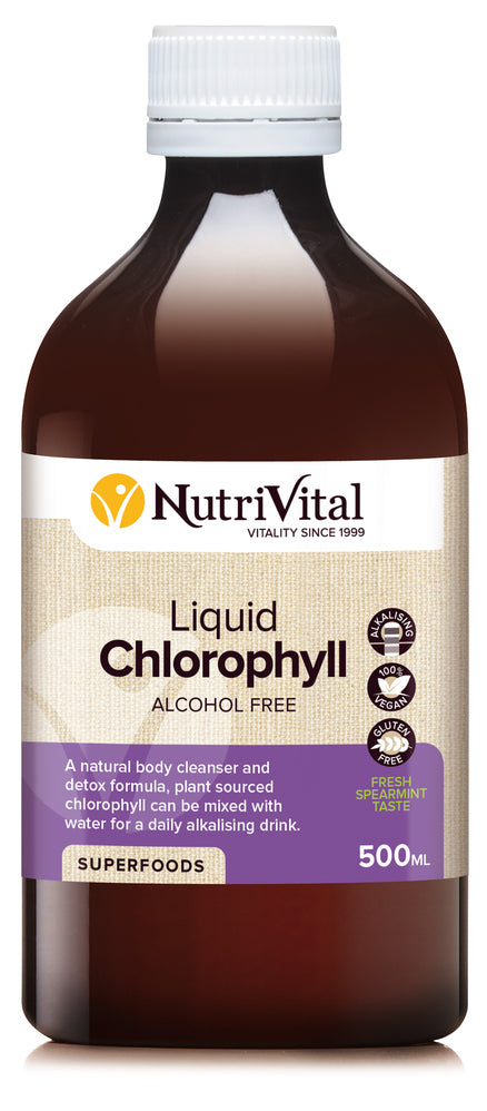 Nutrivital Liquid Chlorophyll Alcohol Free 500mL