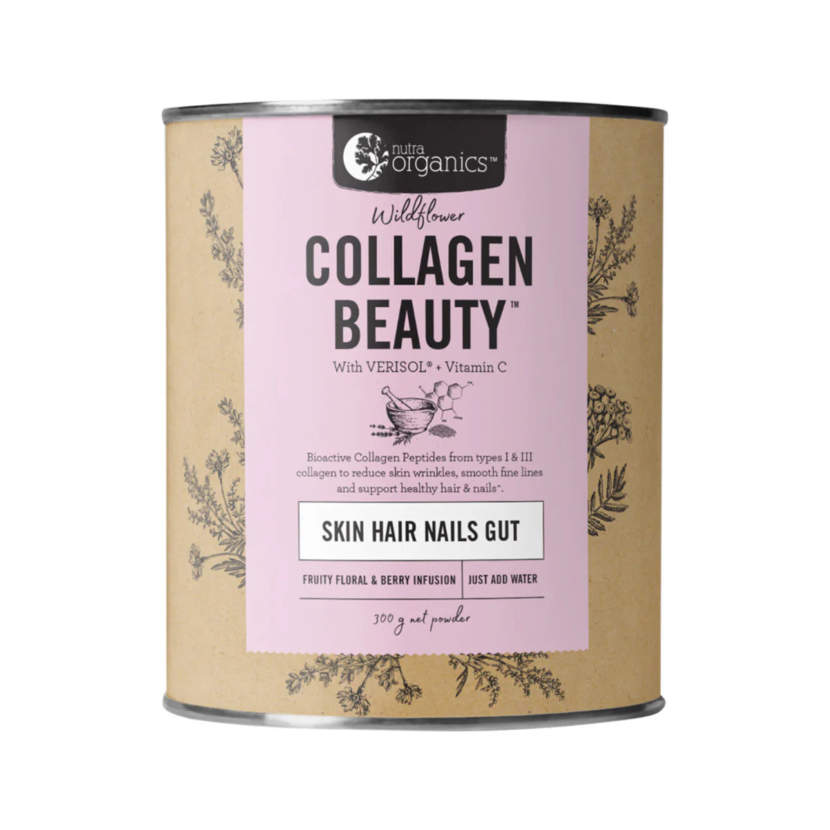 Nutra Organics Collagen Beauty Wildflower 300g