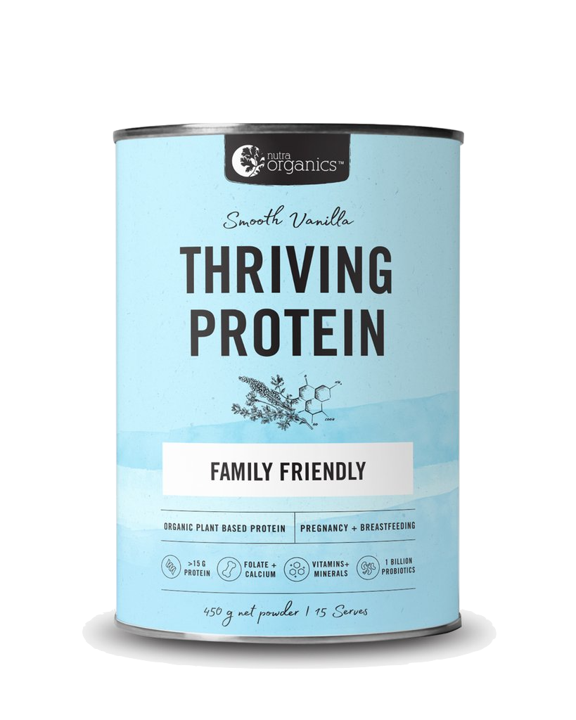 Nutra Organics Thriving Protein Smooth Vanilla 450g