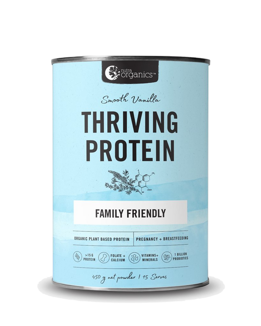 Nutra Organics Thriving Protein Smooth Vanilla 450g