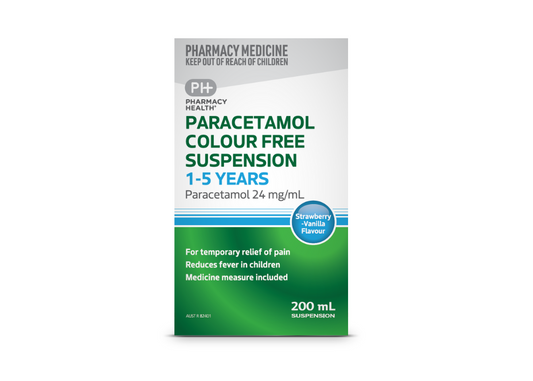 Ph Paracet Susp C/F 1-5Yr 200