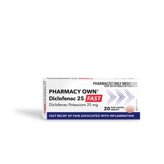 Phy Own Diclofenac Fast 25mg 20Pk