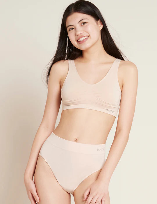 Boody Padded Shaper Crop Bra Nude M