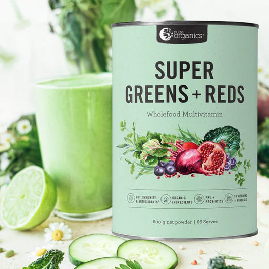 Nutraorganics Super Greens + Reds 600g