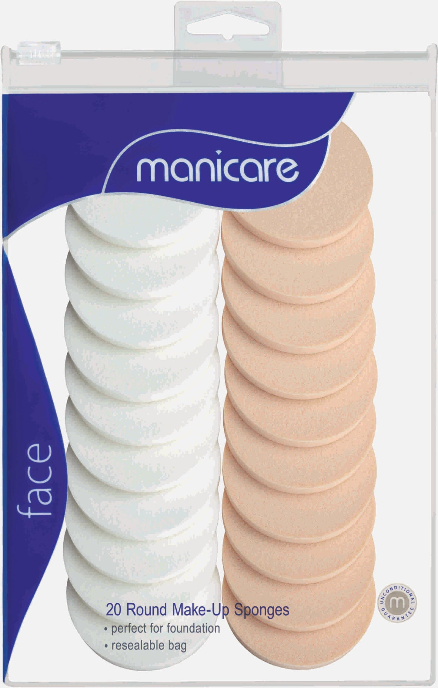 Manicare Round Make Up Sponge 20Pk