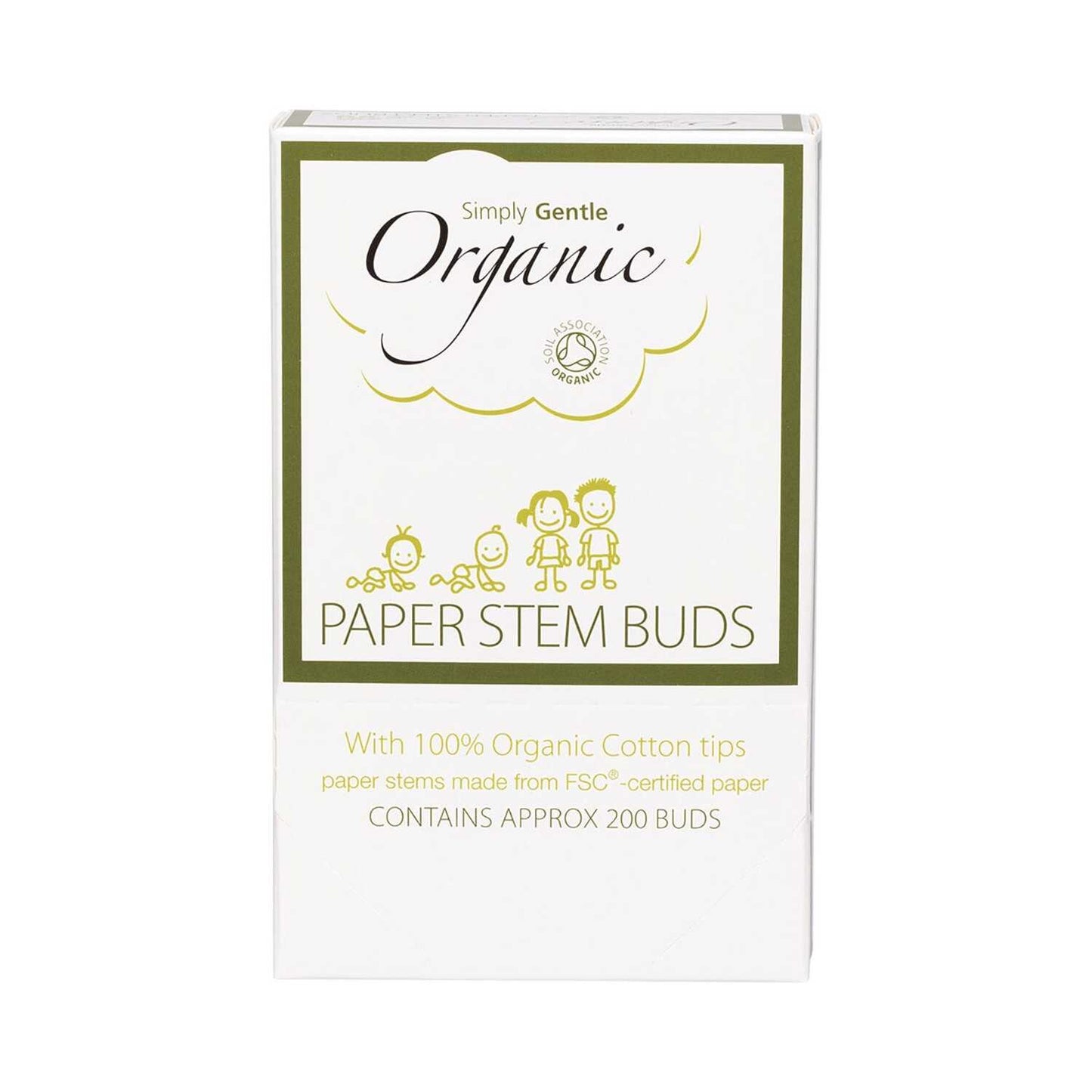 Organic Paper Stem Buds Cotton Tips 200