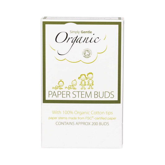 Organic Paper Stem Buds Cotton Tips 200