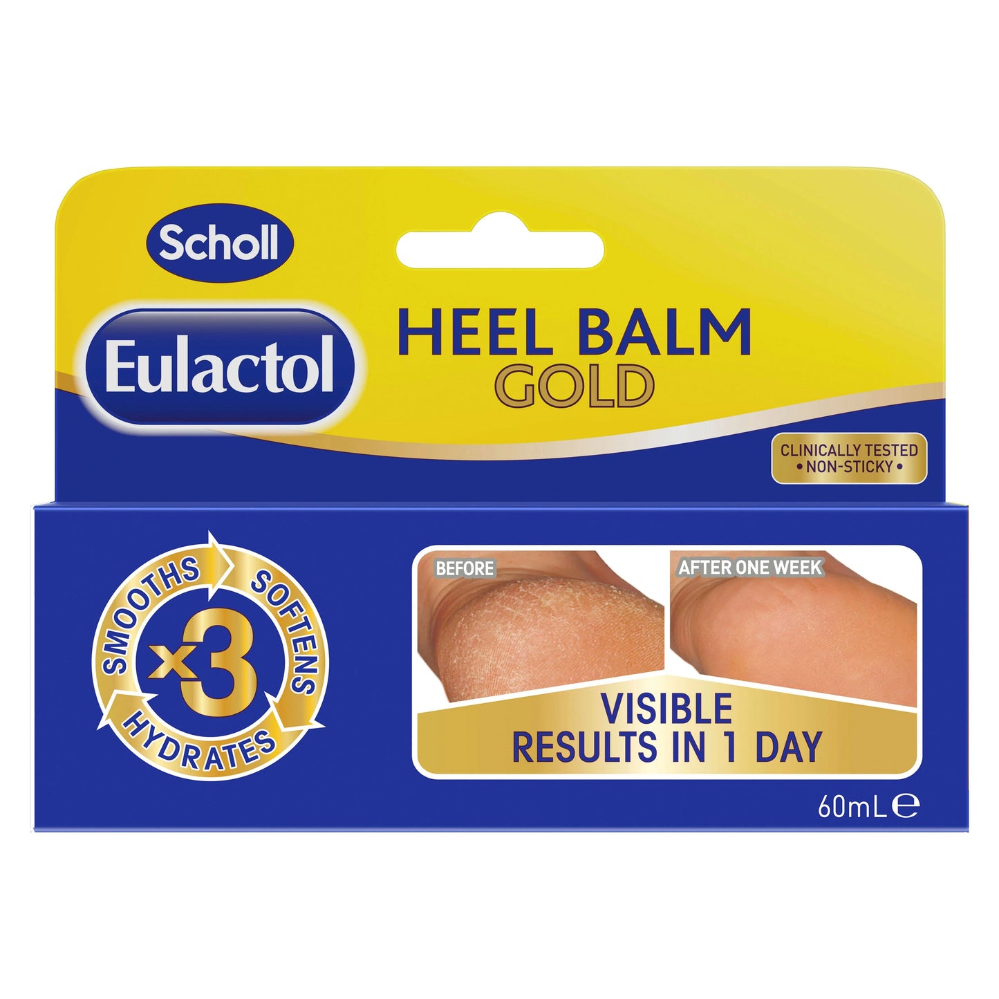 Scholl Eulactol Heel Balm Gold 60mL