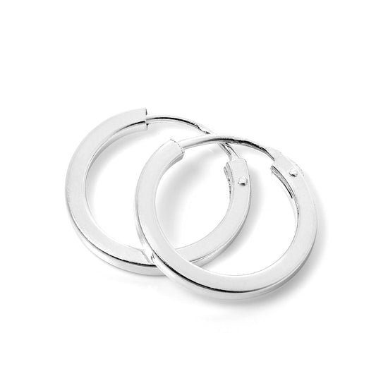 Sleeper 14Mm Plain Silver