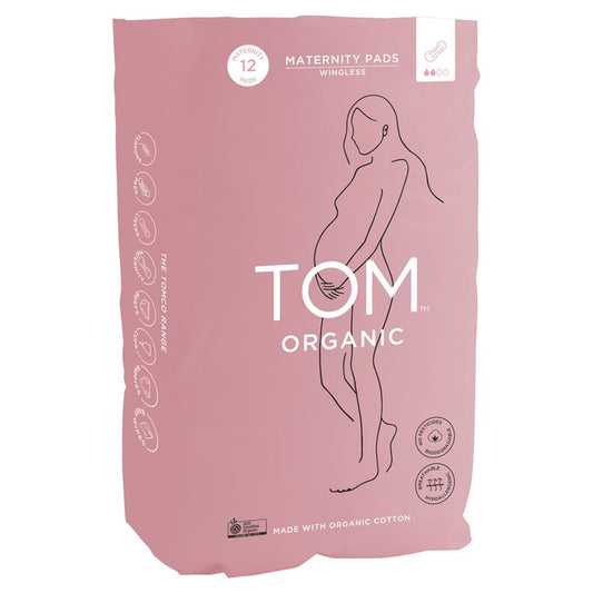 Tom Organic Maternity Pads 12Pk