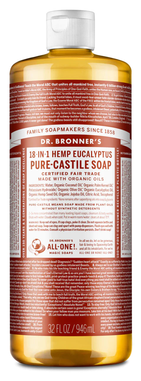 Db 18In1 Eucalyptus Pure-Castile Soap 473mL