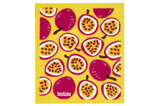 Retro Kitchen Sponge Cloth Passionfruit