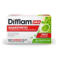 Difflam Plus Anaesthetc Pine/Lime Loz 16