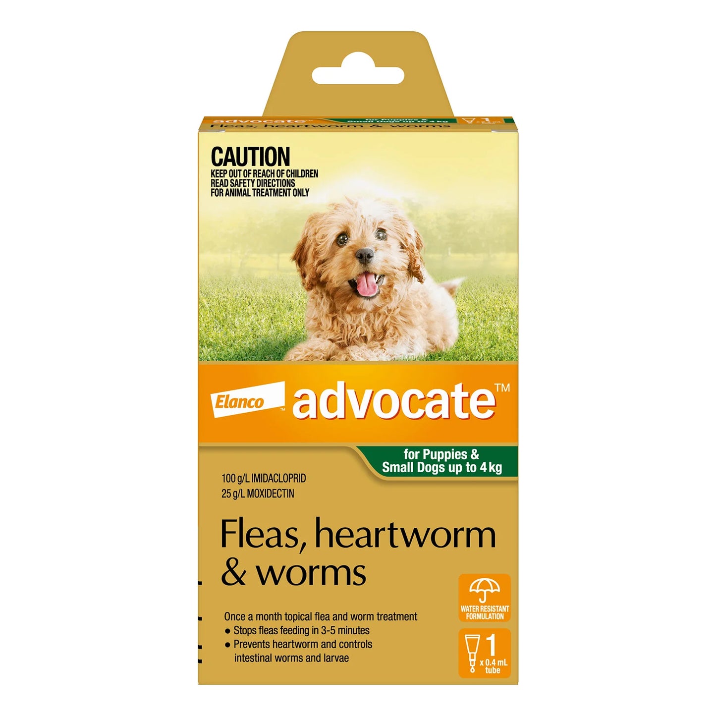 Advocate For Puppies And SmL Dogs Up To 4Kg 0.4mLx1