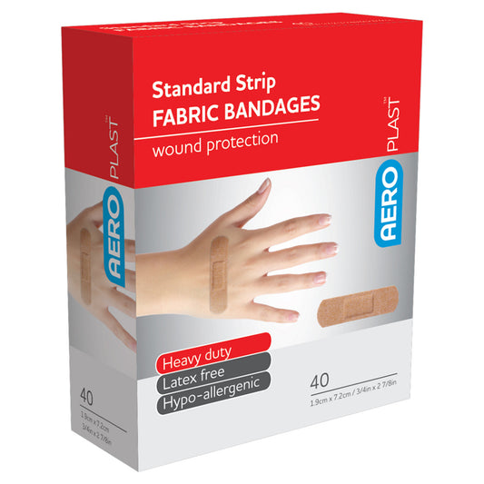 Aeroplast Standard Strip 7.2 X 1.9Cm 40 Pk