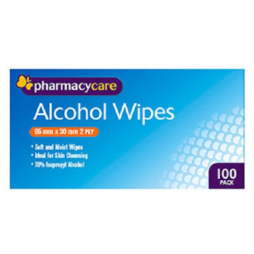 Pharmacy Care Alcohol Wipes 100