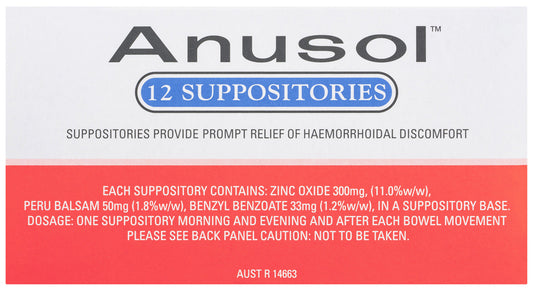 Anusol Suppositories 12