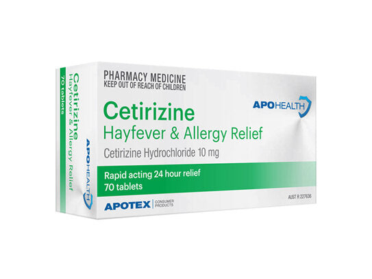 Aph Cetirizine Tab 10mg 70 Bls