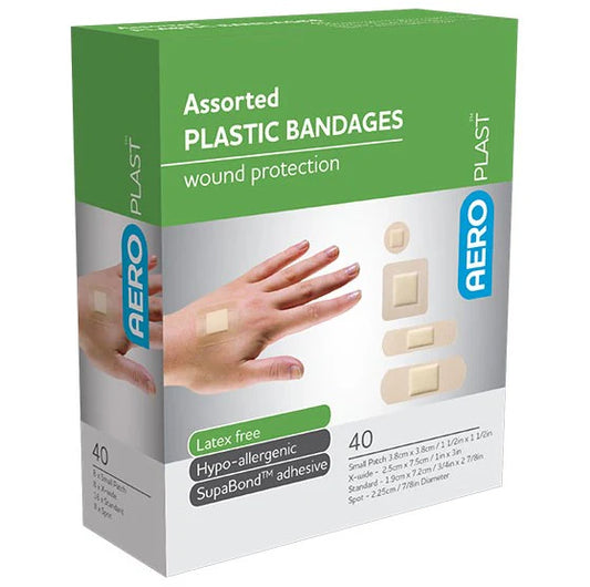 Aeroplast Plastic Assorted 40Pk