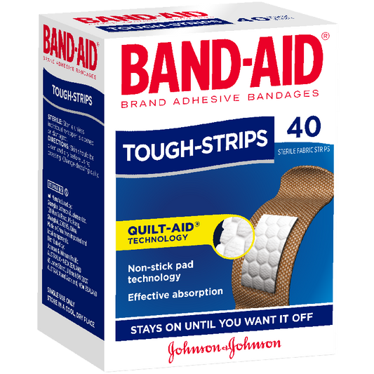 Band Aid Tough Strips Reg 40