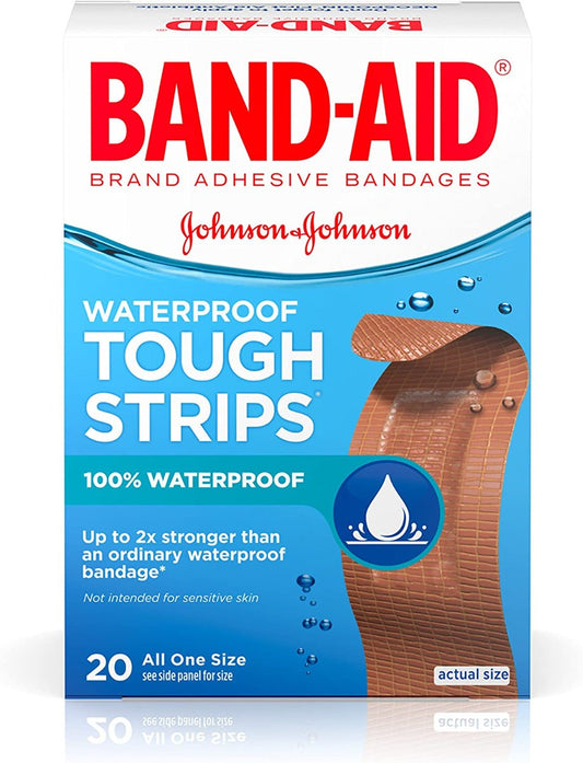 Band Aid Tough Strips Reg 20