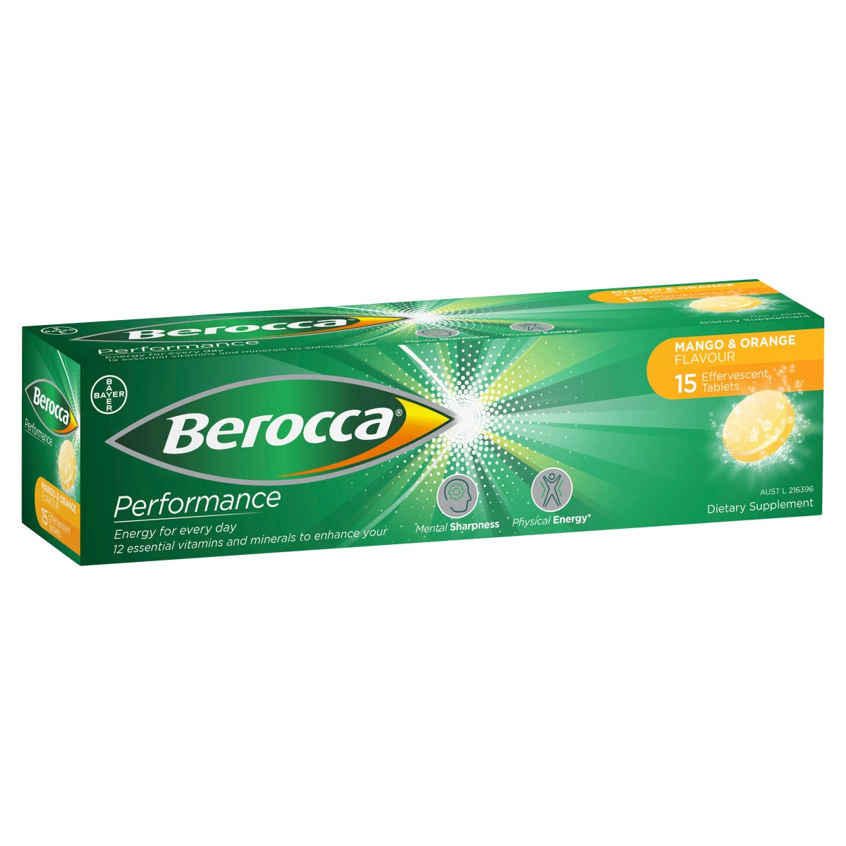 Berocca Perf Mango&Orange Eff Tab 15
