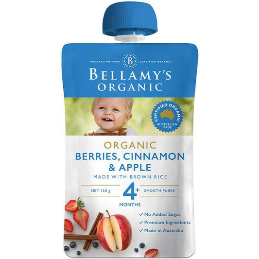 Bellamys Berries Cinnamon & Apple 120g