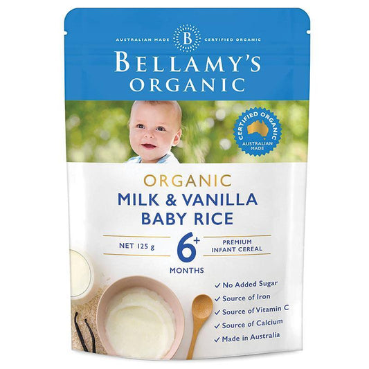 Bellamys Vanilla Rice Custard 125g