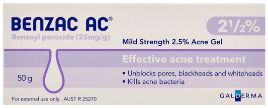Benzac Ac Gel 2.5% 50g