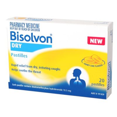 Bisolvon Dry Hon/Lim Pastil 20