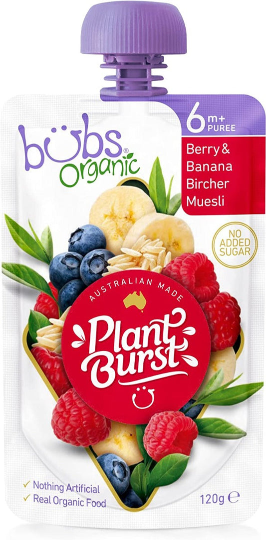 Bubs Berry & Banana Bircher Muesli 120g