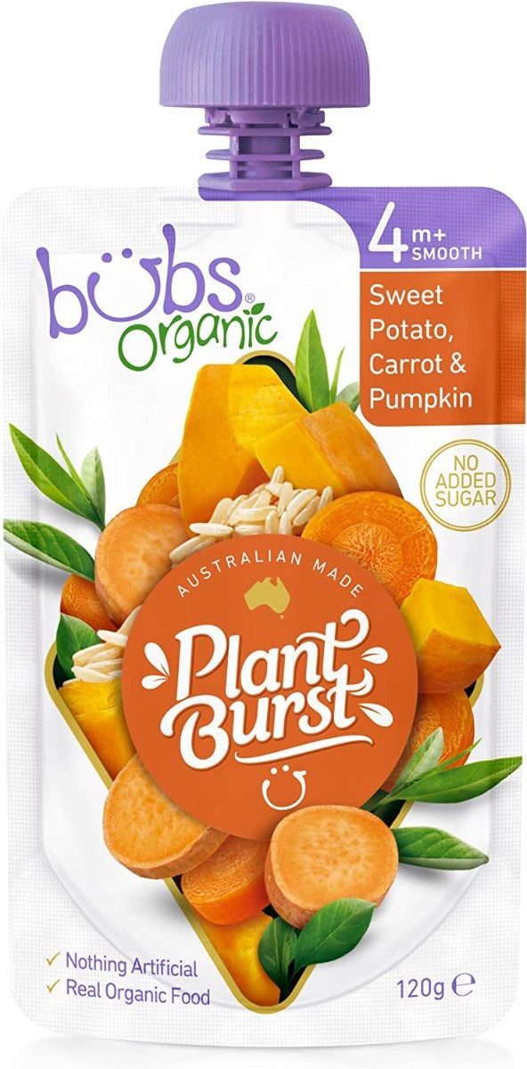 Bubs Sweet Potato Carrot & Pumpkin 120g