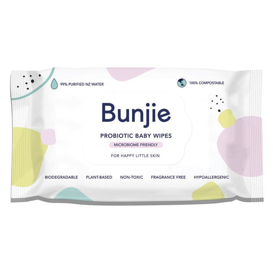 Bunjie Probiotic Baby Wipes 80Pk