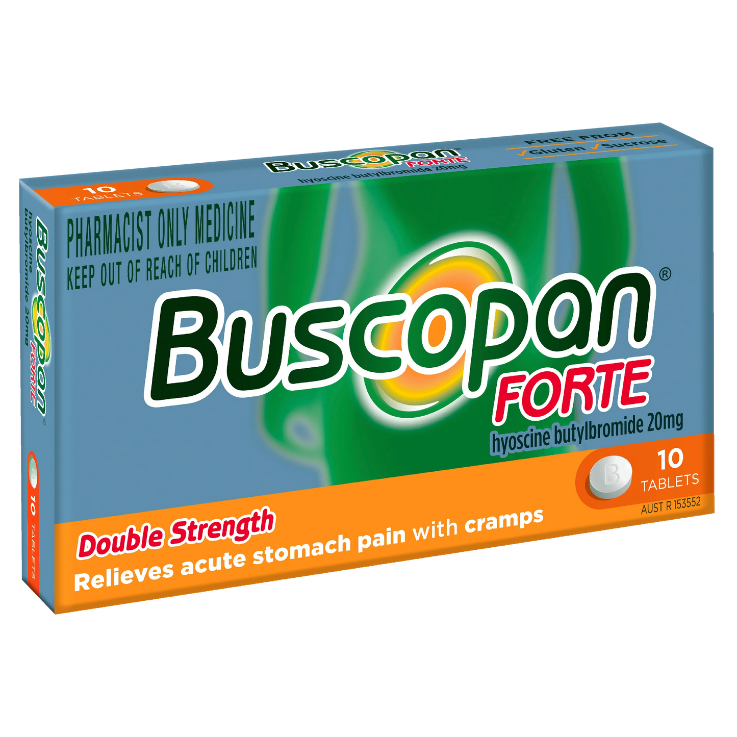 Buscopan Forte Tab 20mg 10