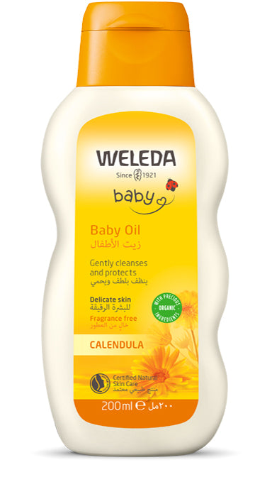 Weleda Calendula Baby Oil Fragnance Free 200mL