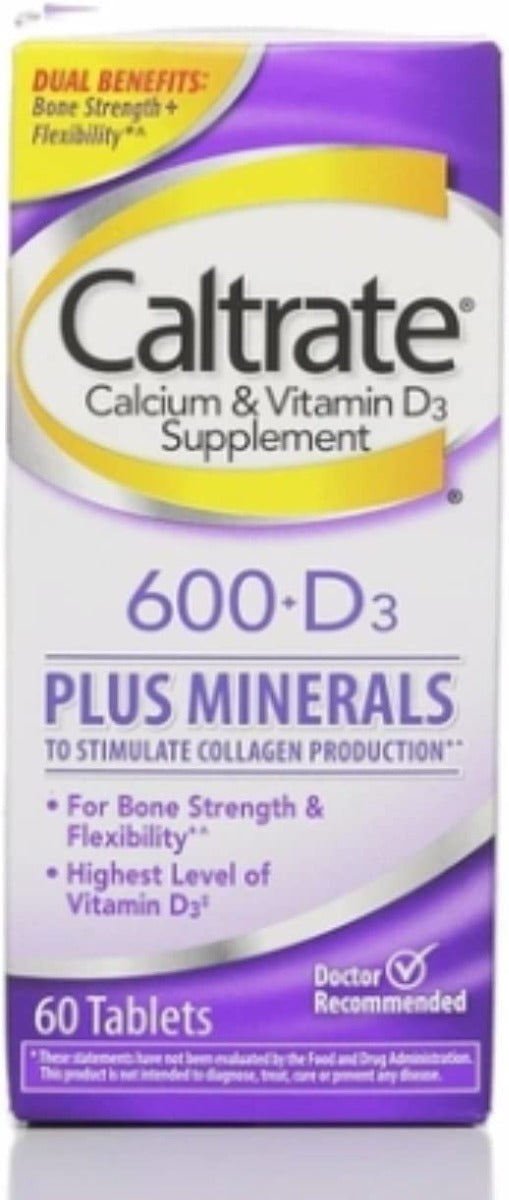 Caltrate Calcium 600mg 60Tab