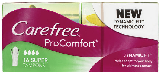 Carefree Procomfort Tampons Super 16