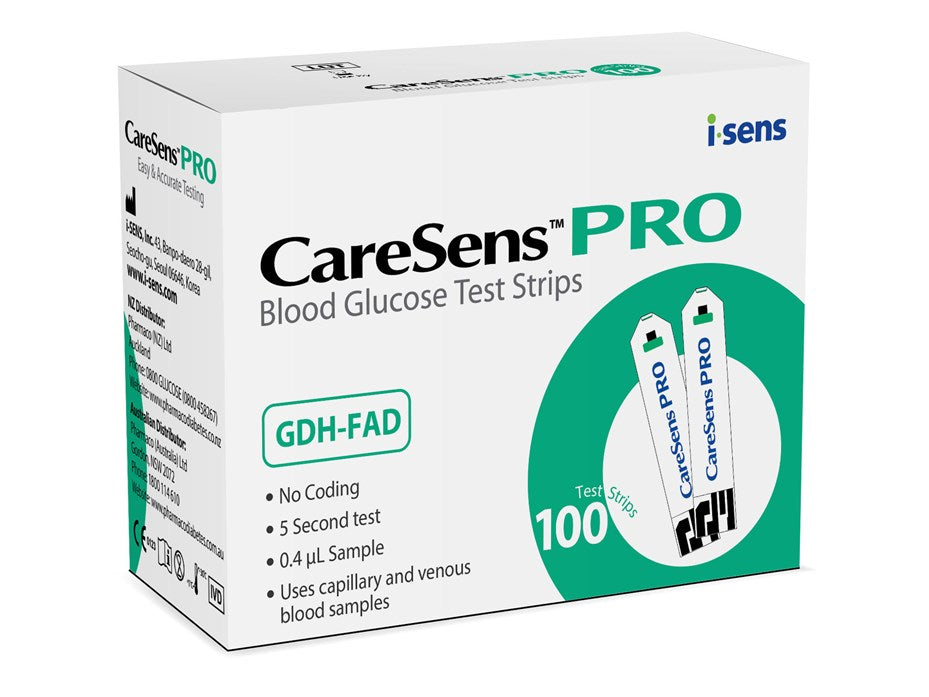 Caresens Pro Test Strips 100 Box