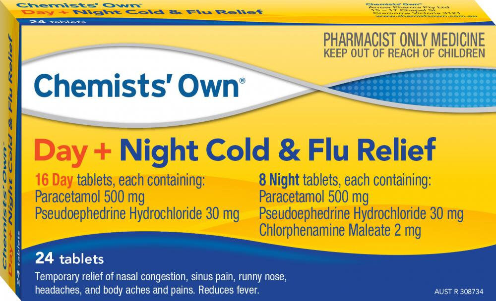 Co Cold&Flu Day Night Pe 24 Tablets