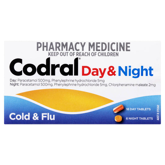 Codral Day & Night Cold&Flu 24 Tablets