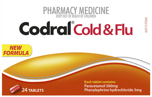 Codral Pe Cold&Flu Tab 24