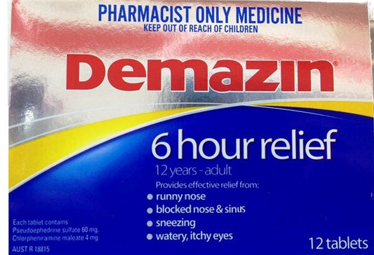 Demazin 6 Hr Tablet 12