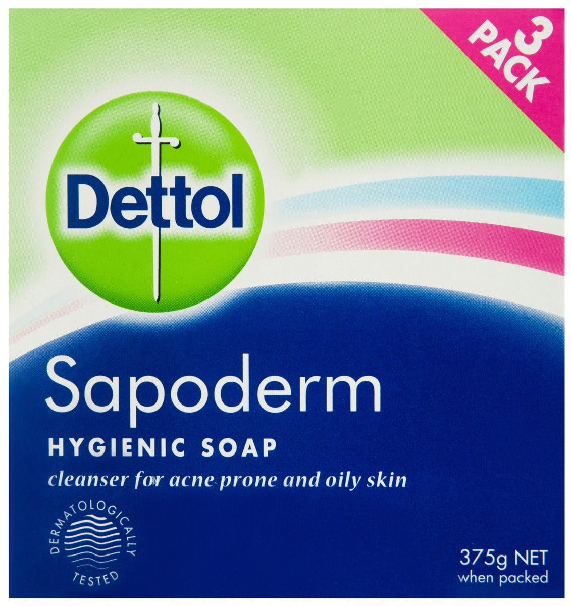 Dettol Sapoderm Soap 3 Pk