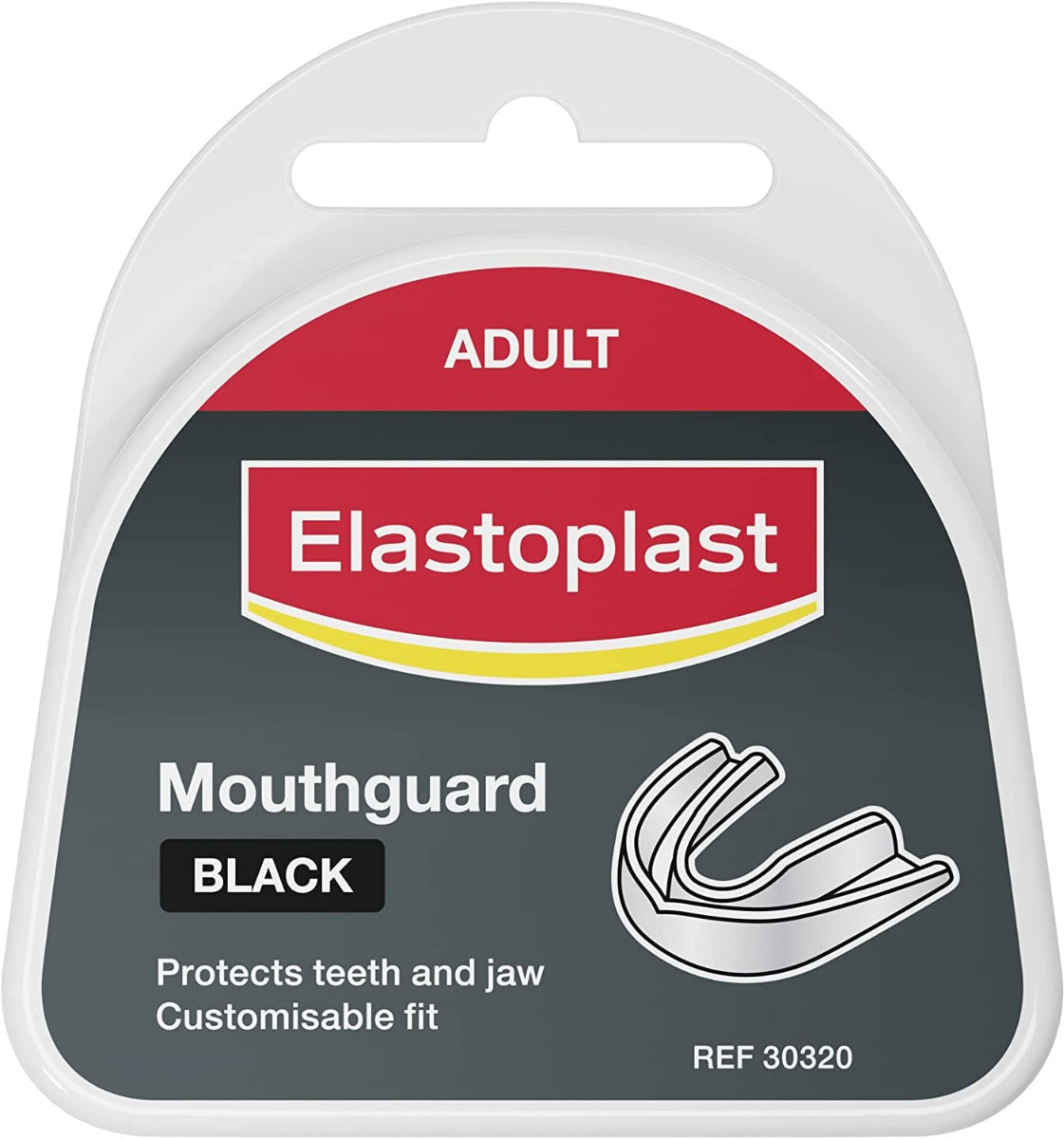 Elastoplast Adult Mouthguard Black White