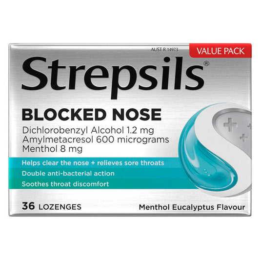 Strepsils Plus Blocked Nose Loz 36