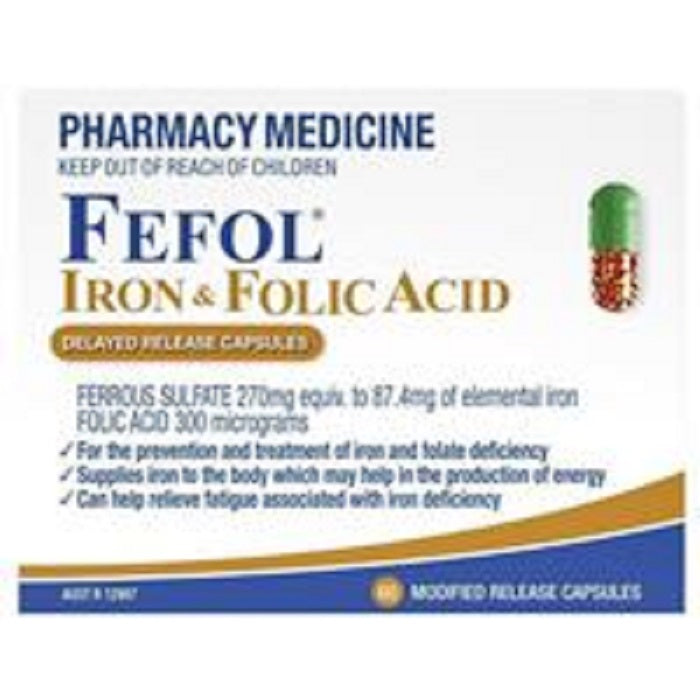 Fefol Iron And Folate 30