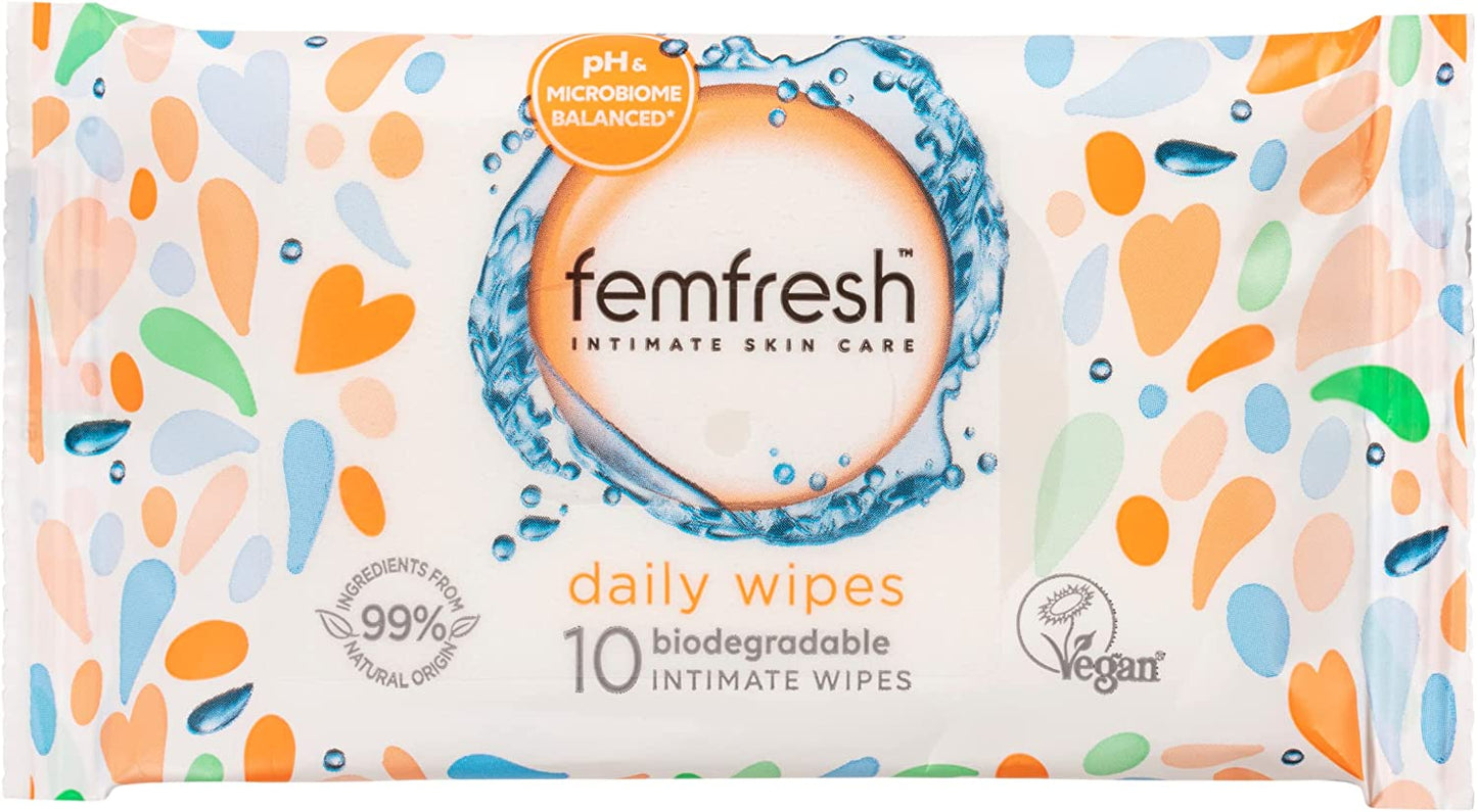 Femfresh Pocket Wipes 10Pack