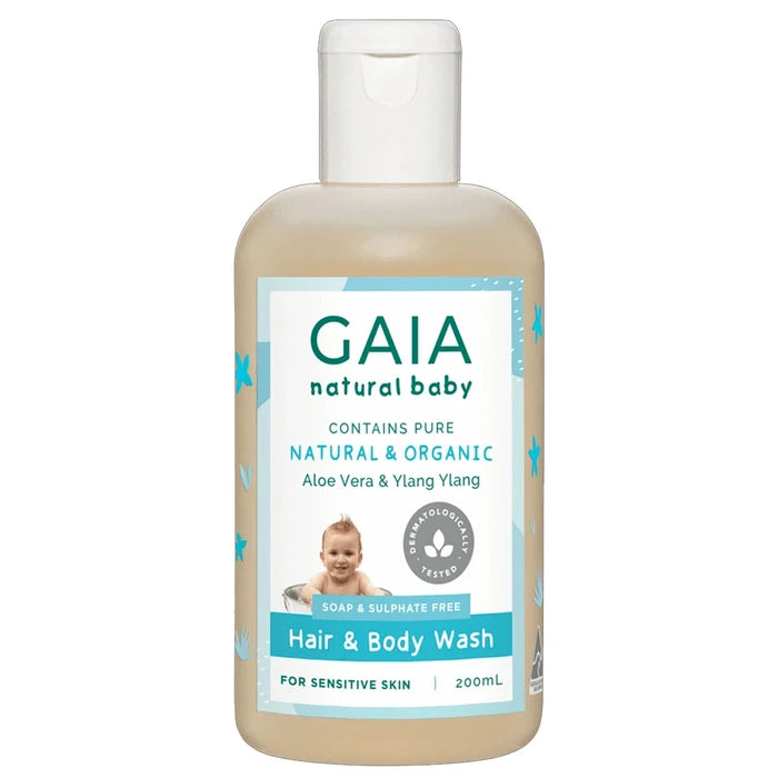 Gaia Nat Baby Hair & Body Wash 200mL